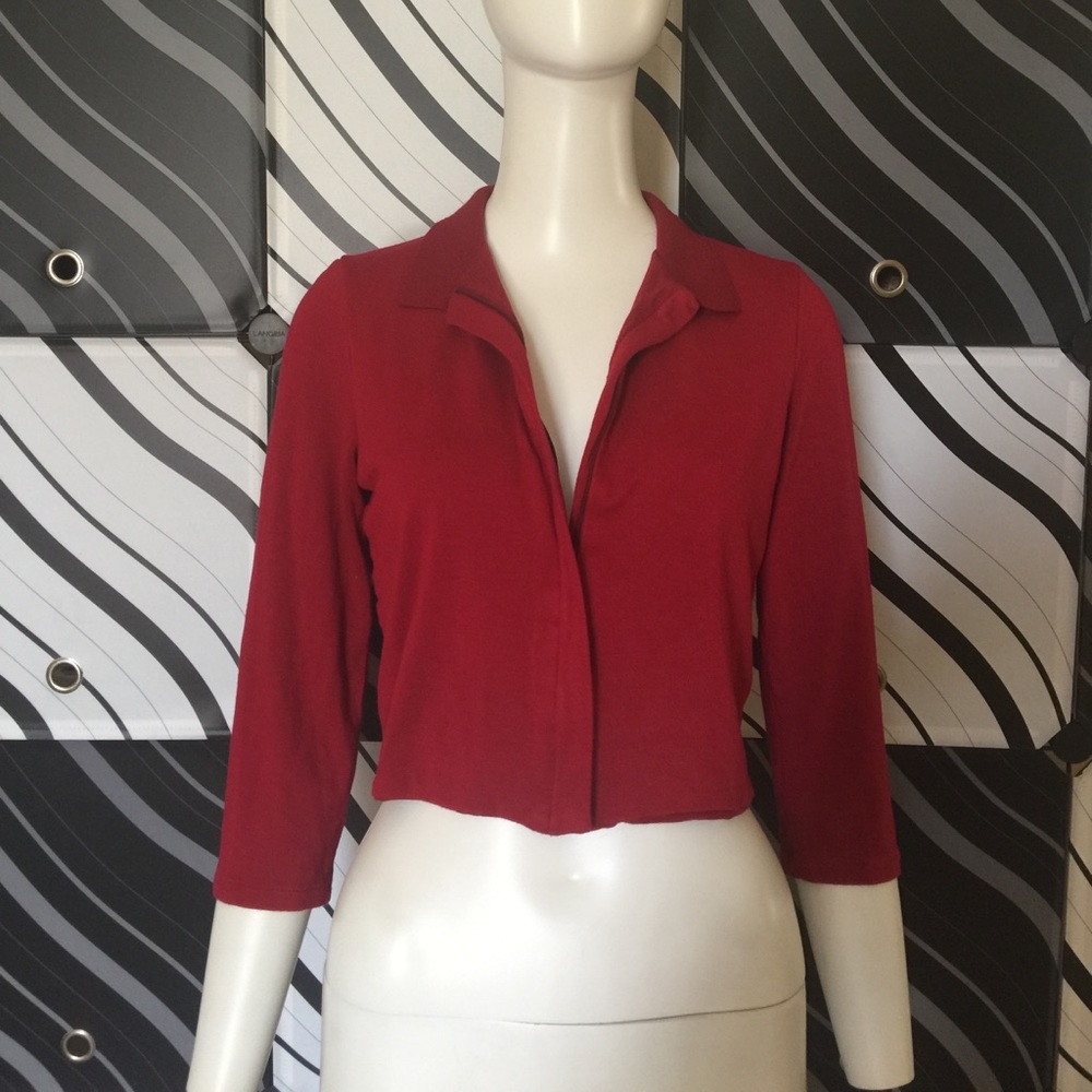 Burgundy Cardigan